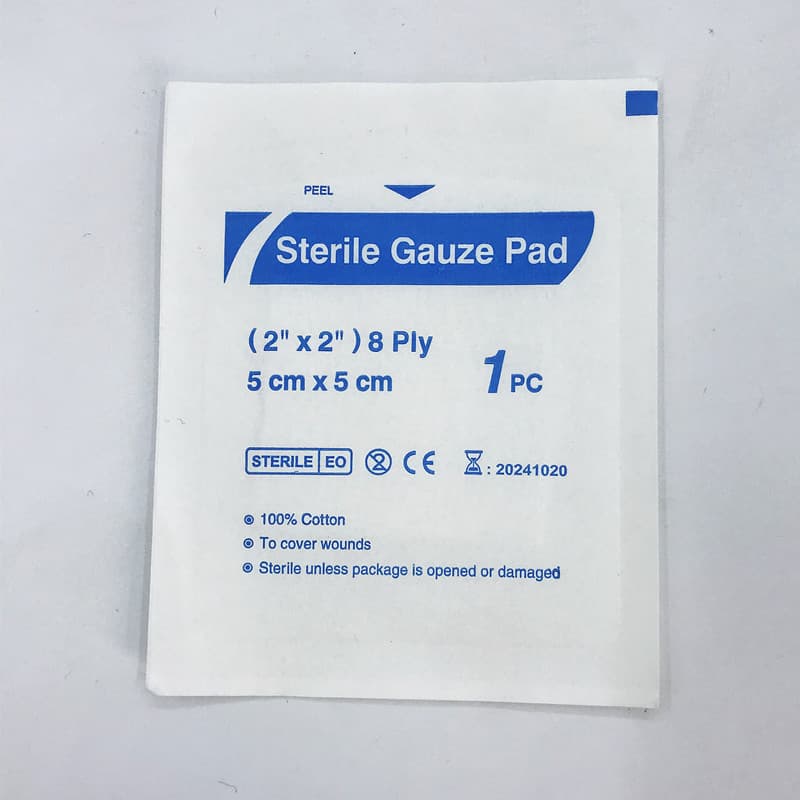 Foreign trade export English gauze sheet absorbent cotton gauze sheet gauze stack 5CM 7.5CM 10CM 8 layers