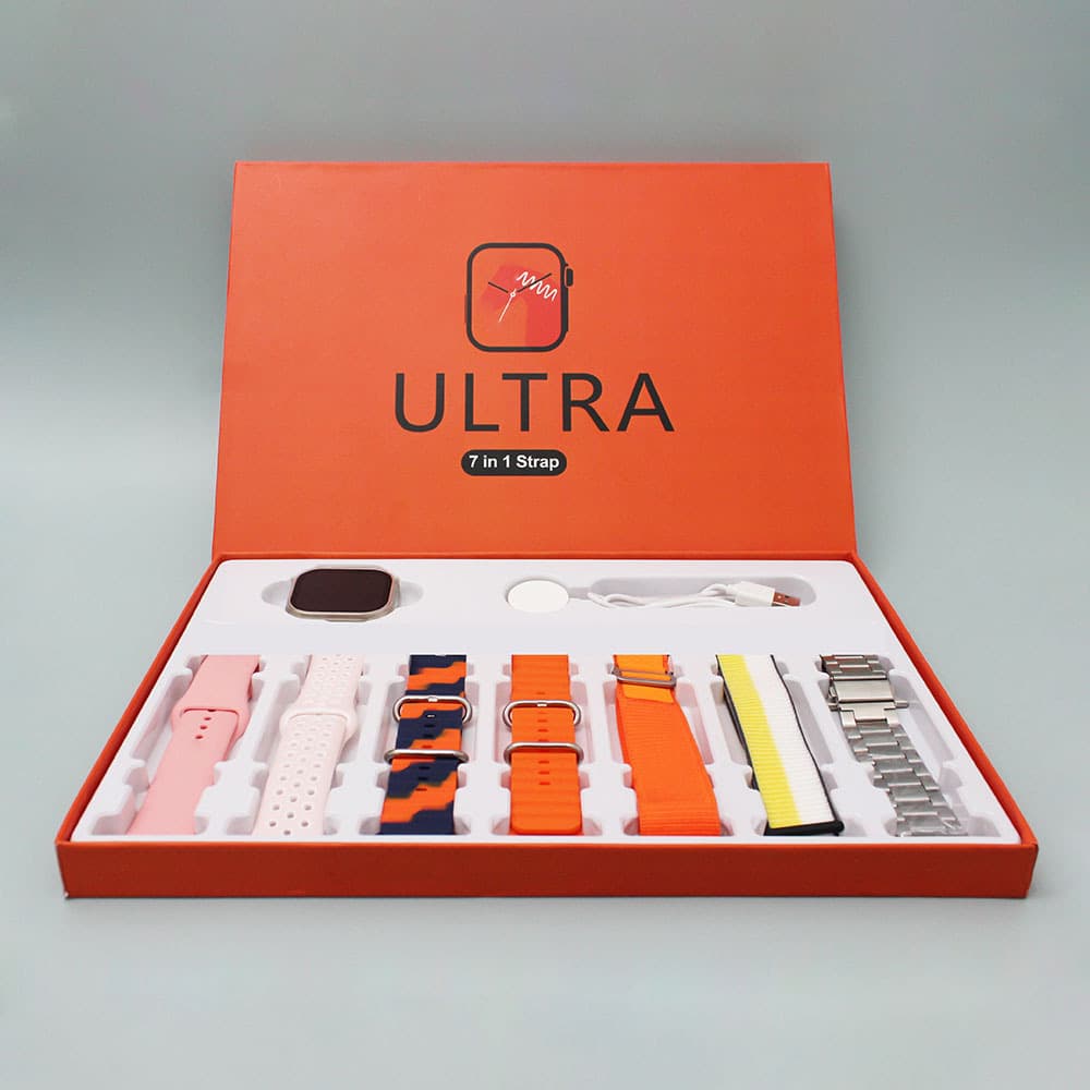 Ultra 7-in-1 Smart Watch Huaqiangbei S9 Real Screw Card 7 Watch Straps Factory Direct 7-in-1 Smart Watch