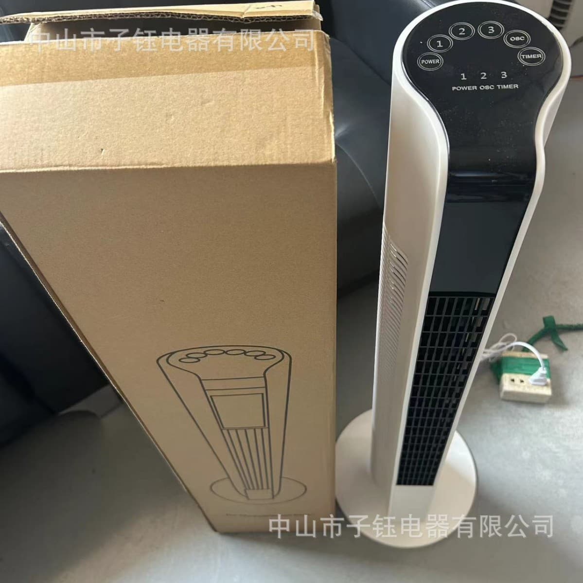 Cross-border Electric Fan, Home Touch Screen Tower Fan, Floor Fan, Oscillating Bladeless Tower, Silent Desktop Pedestal, Export Air Cooler