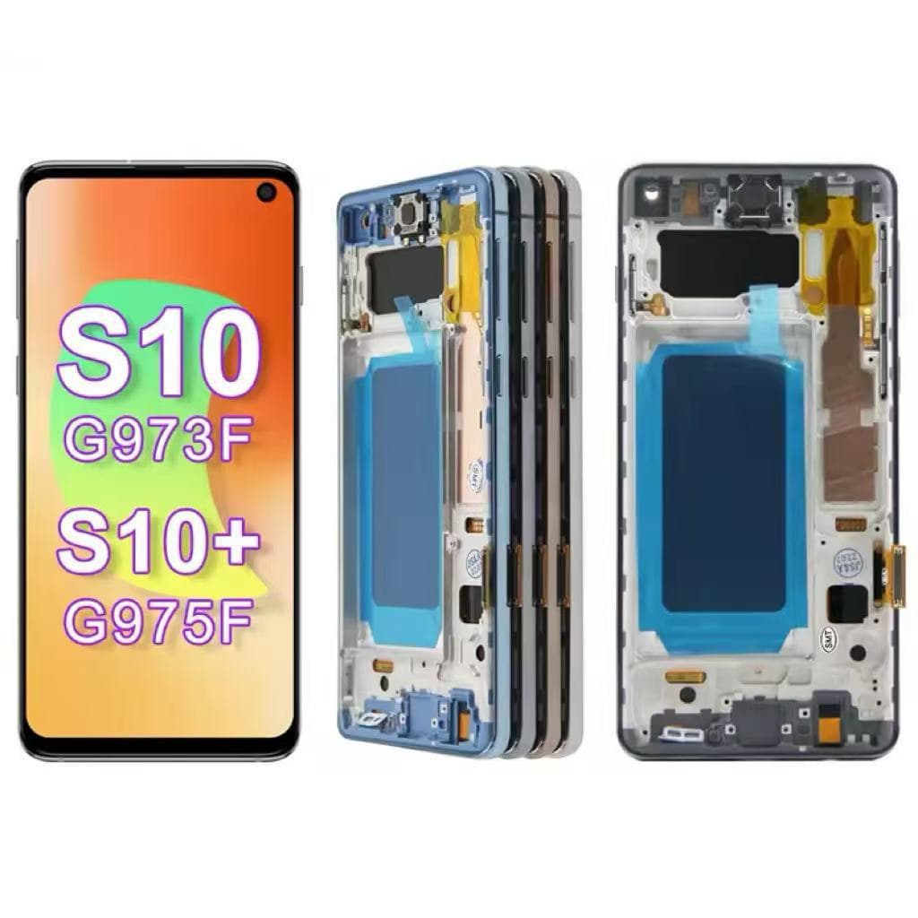 Samsung S10Plus TFT Liquid Crystal Screen Assembly with Frame Suitable for Samsung Galaxy S10 Display Type Capacitive Screen