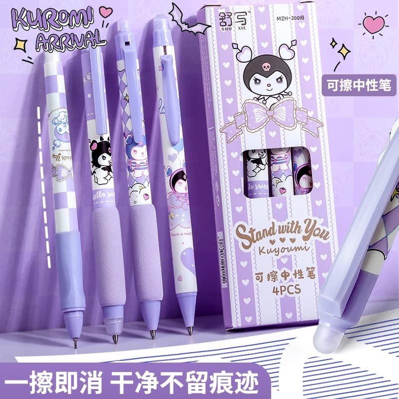 Soft-Grip Erasable Gel Pen, Retractable, Student-Specific for Grade 3, Anti-Callus Magic Eraser Pen for Kids