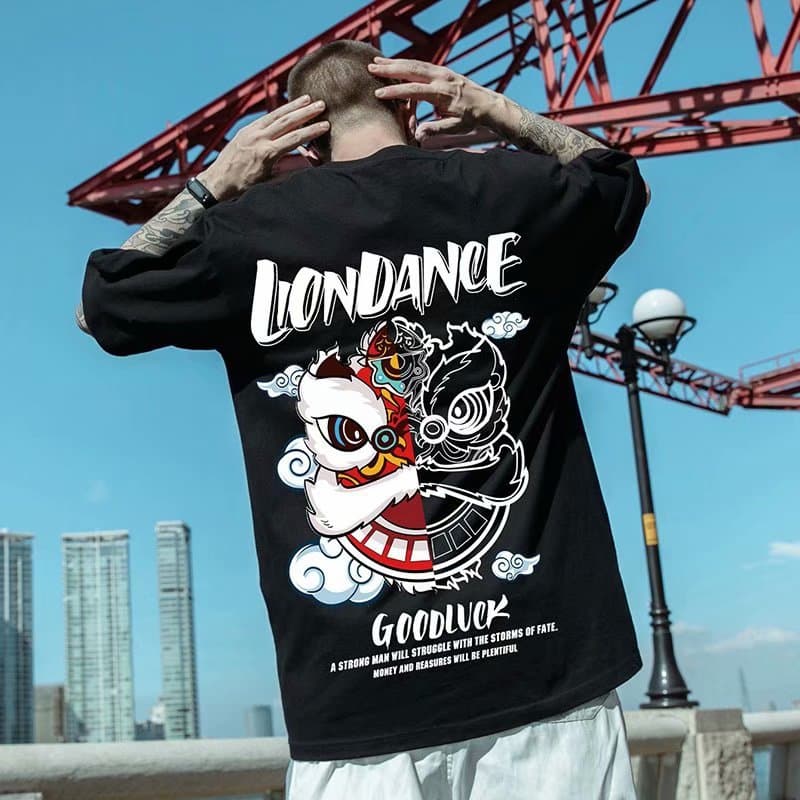Loose Fit Short Sleeve Men's T-Shirt T21 Creative Home Pet Print Design Summer Breathable Polyester Fashionable Casual Tee