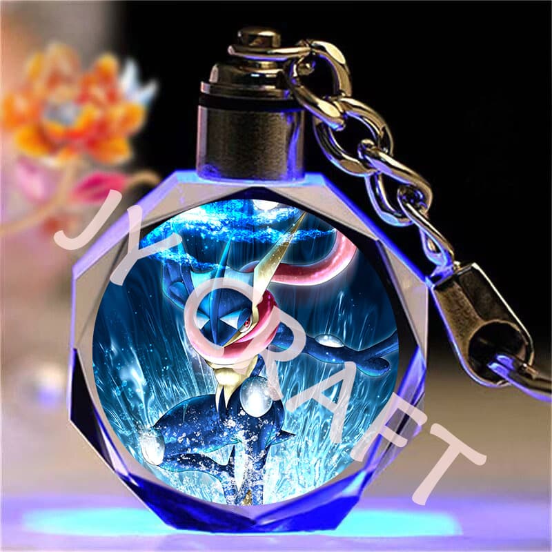 Pokemon Pikachu Crystal Keychain Backpack Charm, Pokemon Birthday Gift for Boys and Girls