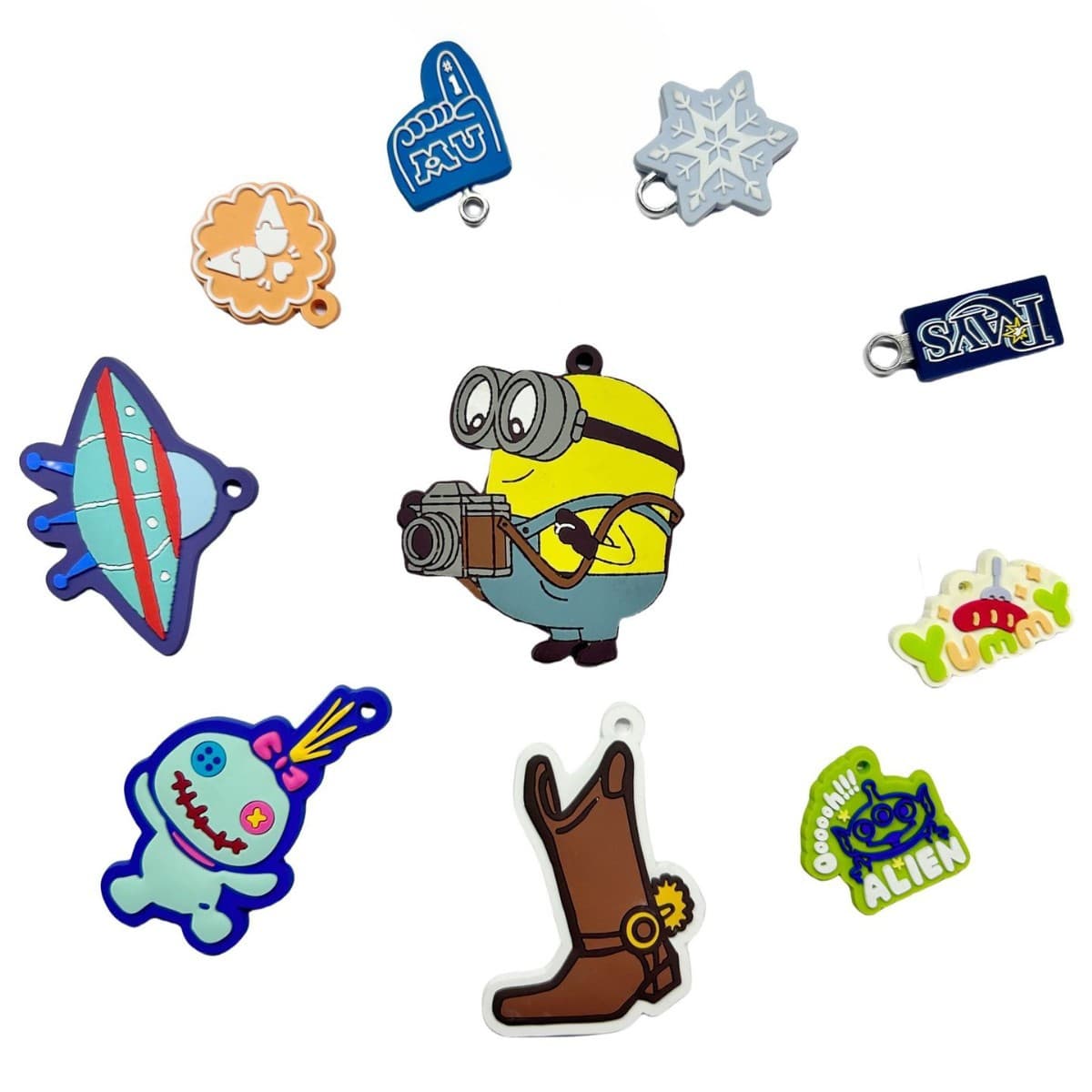 Custom PVC Epoxy Luggage Tags, Creative Bag Charms, Pull Tabs, Checked Travel Luggage Tags, Personalized Soft Silicone ID Badges