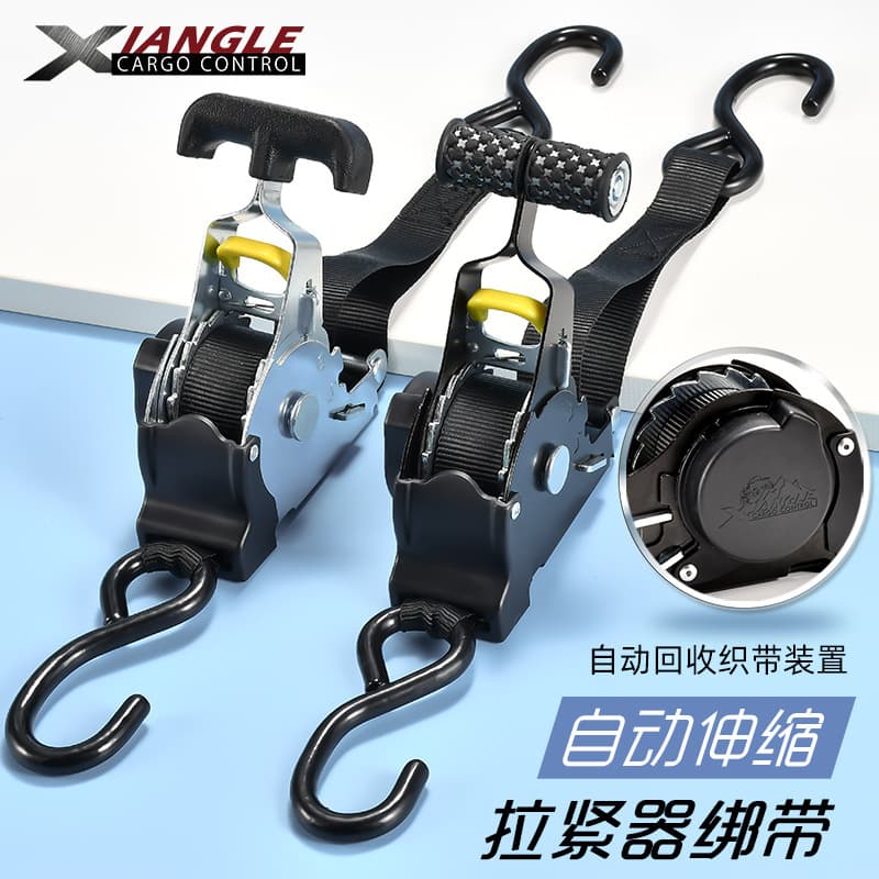 Amazon automatic retractable tensioners, lashing straps for cars and motorcycles, self-driving travel luggage securing belts