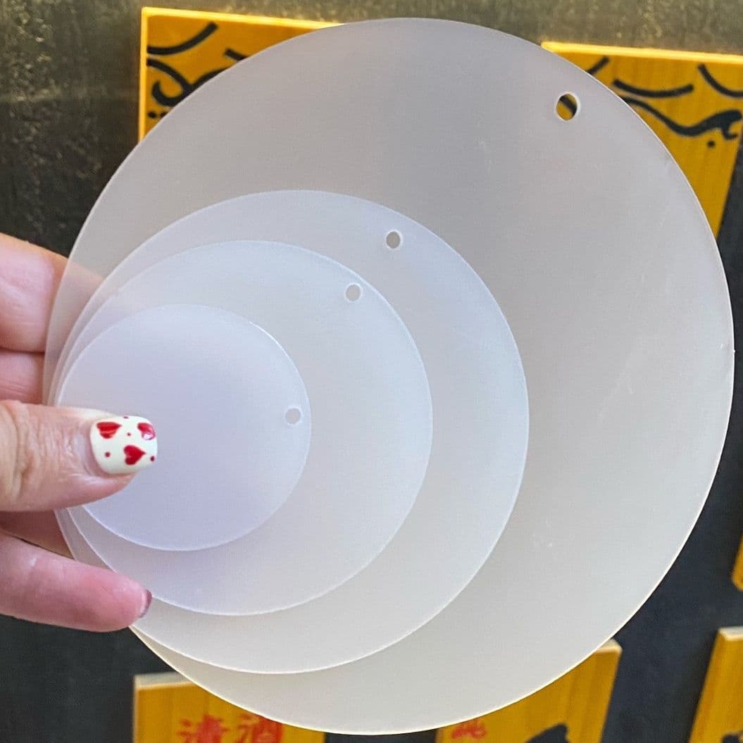 Extra Large Round Transparent Acrylic Guka Disk for Scrapbooking Decoration Painting DIY Coaster Ornament