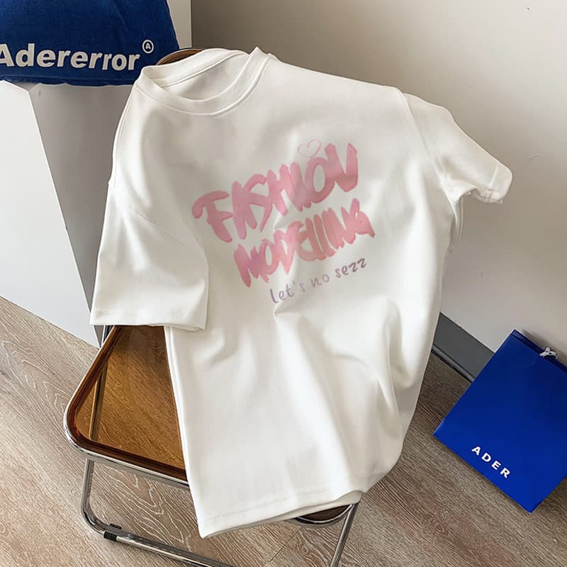2026 Summer TikTok Hot-Selling Pure Cotton T-Shirt for Women, Trendy Loose Fit with Unique Print, Fashionable Women's T-Shirt Top