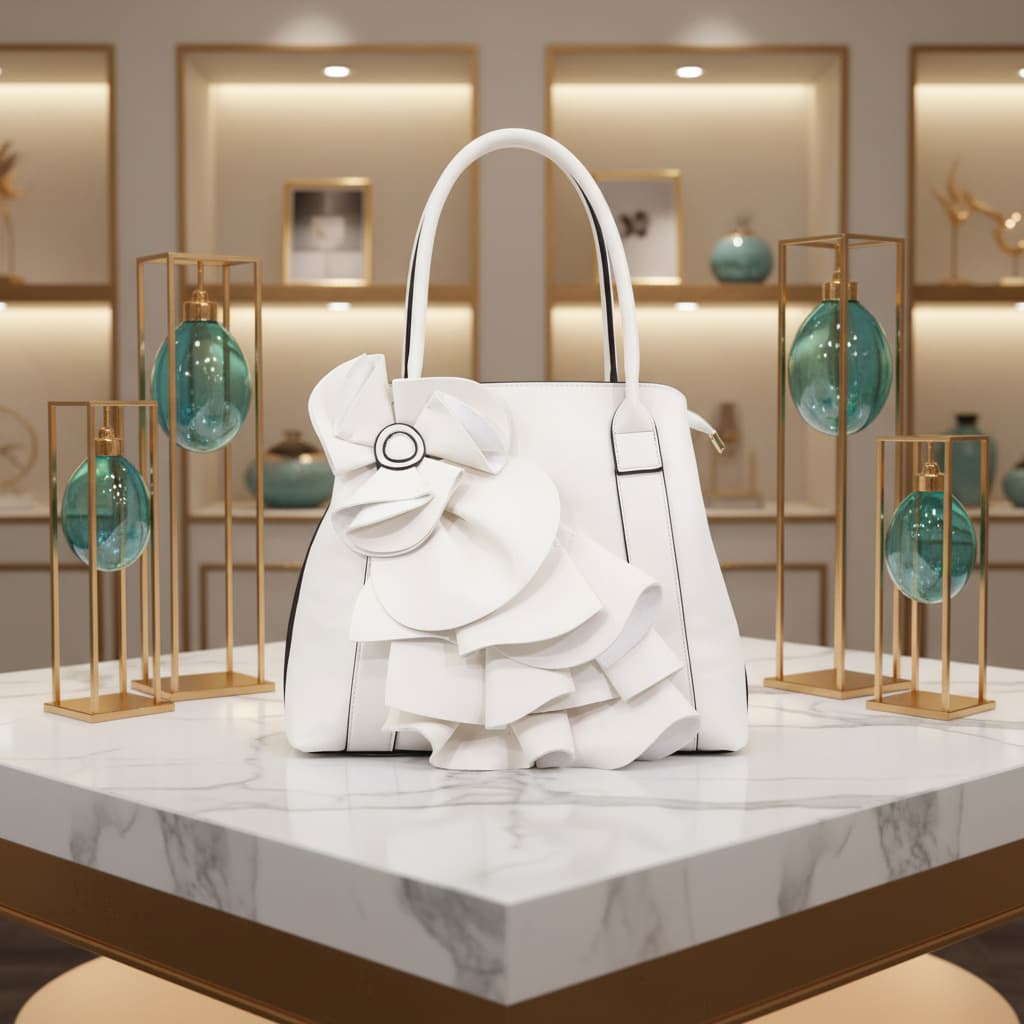 Cross-Border Women's Bag Fashion Flower Handbag Women Luxury Ladies Tote Bag