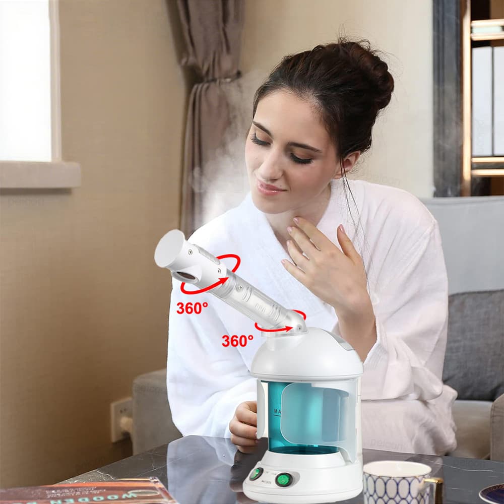 Cross-border Jindao Hot Steam Facial Steamer Small Nano Spray Moisturizer Home Face Steamer for Traditional Chinese Medicine Fumigation