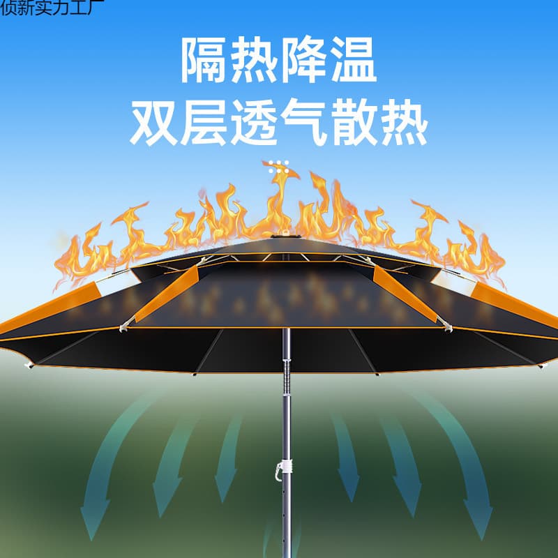 Hot-selling outdoor riot protection umbrella, fishing cane umbrella, outdoor walking stick sunshade umbrella, fishing umbrella, universal large fishing umbrella, new model.