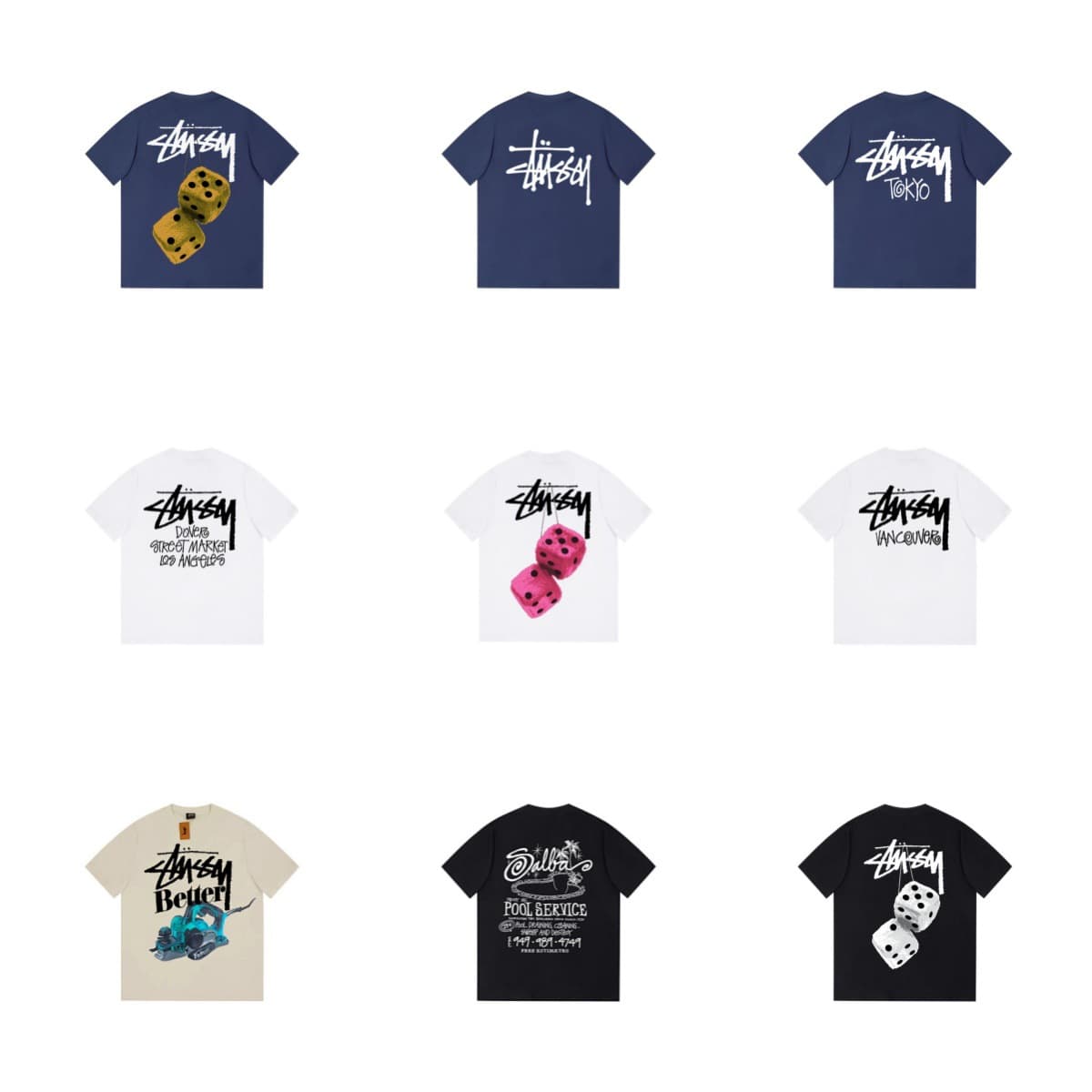 26 Exclusive Correct Version STU Street American Retro High Street Cotton Loose Short Sleeve T-Shirt Unisex Cross-Border