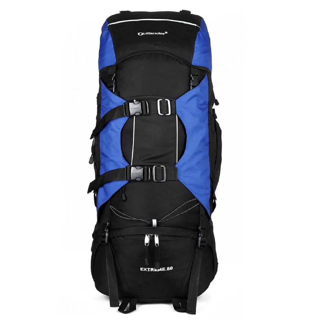 Outlander 2026 Spring Color-Block Waterproof Abrasion-Resistant Spine-Protection Hiking Backpack Polyester Outdoor Climbing Backpack