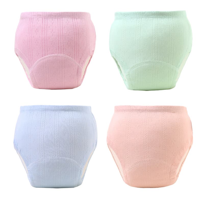 Cross-Border Trade Baby Training Pants, Baby Toilet Training Underwear, Waterproof Unisex Children's Leak-Proof Underpants, Washable Cotton