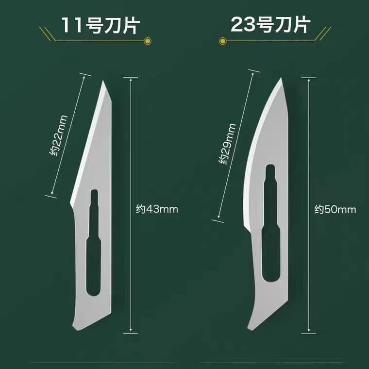 No.11 No.23 No.24 Surgical Blades Industrial Carving Art Knives Mobile Phone Film Cutting Blades Veterinary Practice Surgery Kni