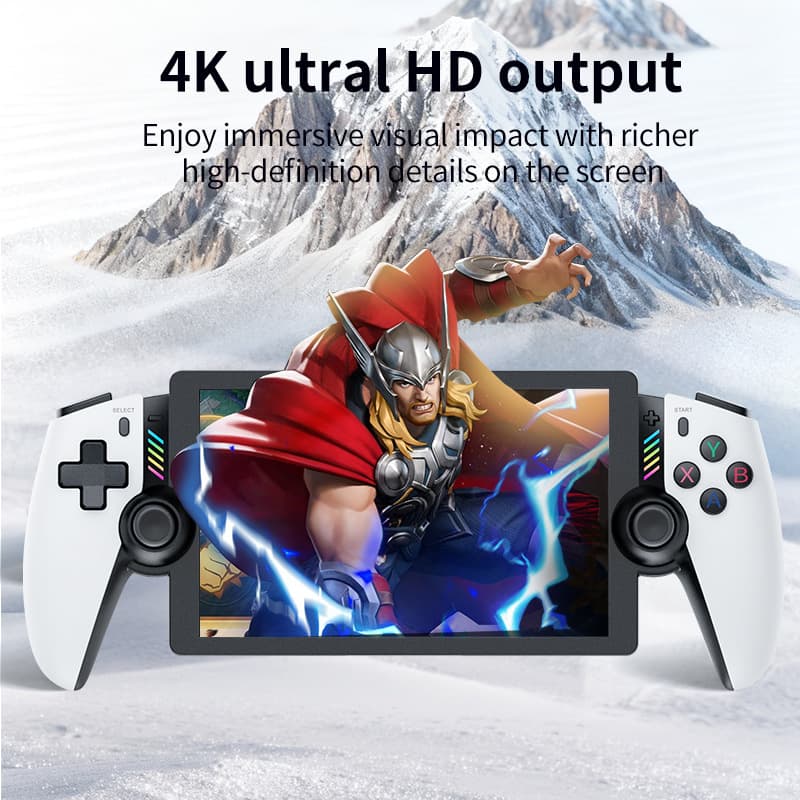 Cross-border M28 Handheld Game Console Open Source 7-inch IPS Full Lamination Screen Retro PS2 Game Console TV Output