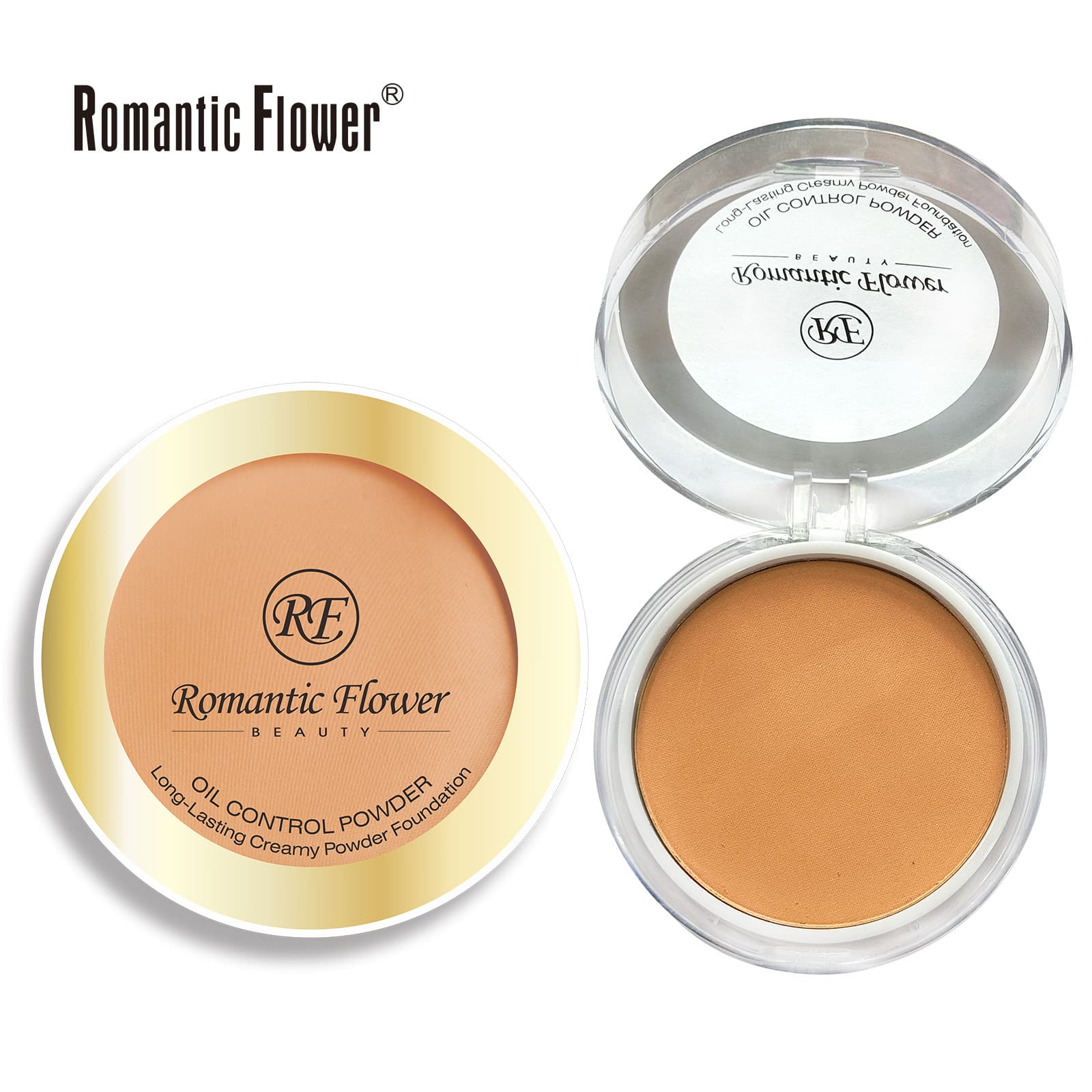 Cross-Border Export Dark Matte Full Coverage Pressed Powder in 3 Colors for Natural Facial Makeup Cosmetics