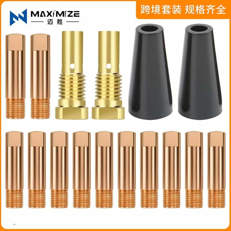 Cross-border Set 14AK/15AK Welding Torch Accessories FC90 Contact Tip K3493-1 Connecting Rod Conductive Nozzle Set