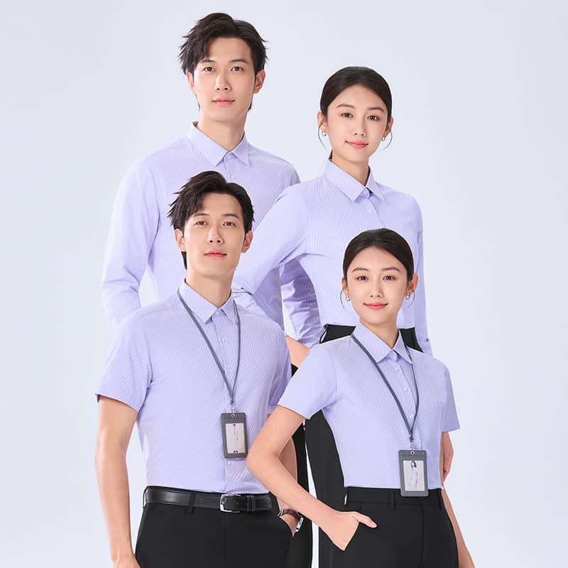 Men's and Women's White Shirts, Men's Long-Sleeved Business Workwear, No-Iron Formal Shirts, Men's Short-Sleeved Wedding Shirts, Groomsmen Shirts
