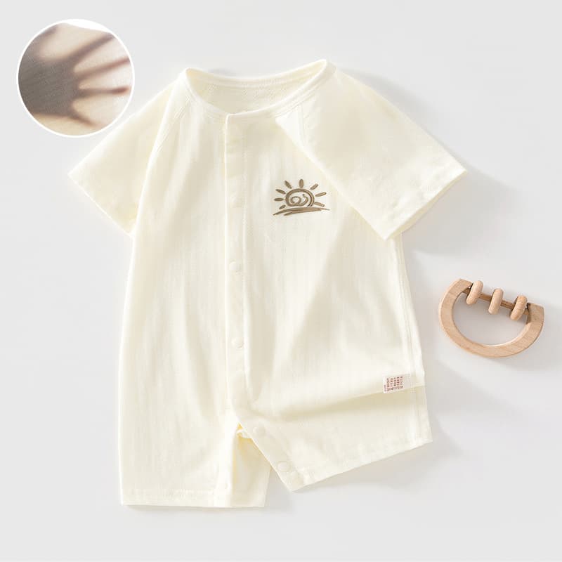 Baby Cotton Bodysuit Class A Summer Thin Newborn Baby Clothes Romper Crawling Suit Anyang Baby Clothing
