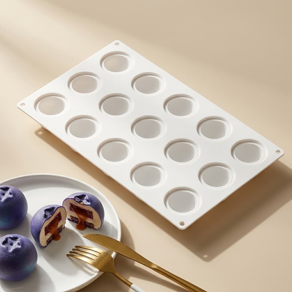 New 15-Cell Blueberry Mousse Mold Handmade DIY Baking Mold Mousse Cake Mold Jelly Mold Chocolate Mold