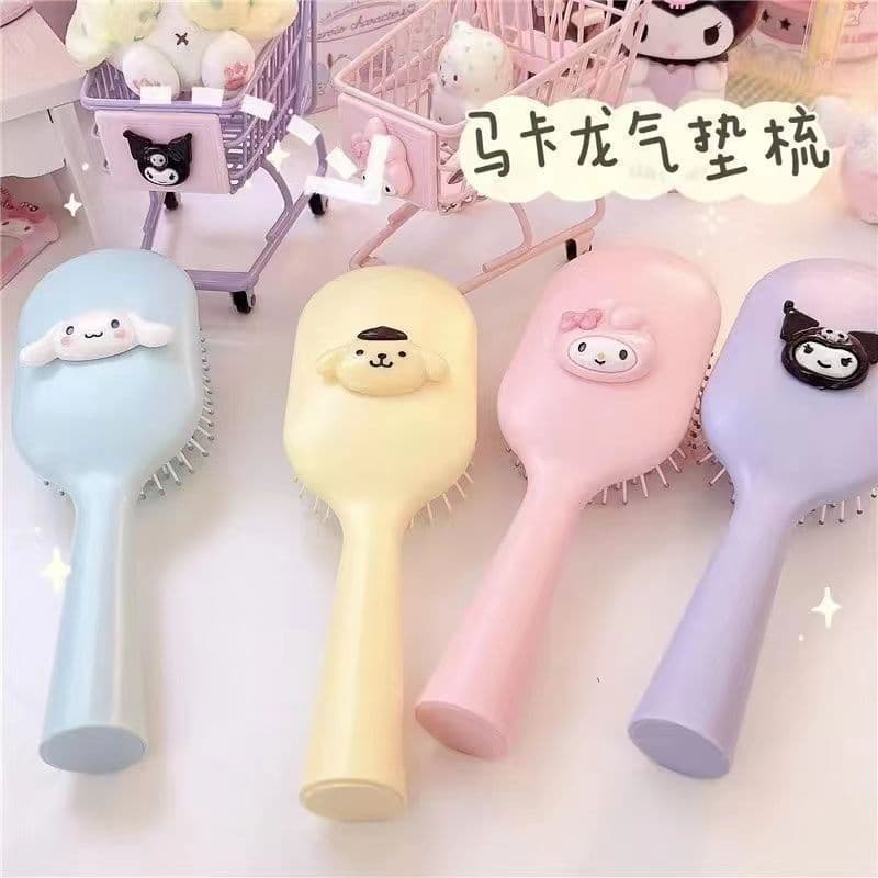 Kids Air Cushion Comb Portable Student Dorm Anti-Static Girl Air Cushion Comb Massage Comb Mirror Comb Girly Style