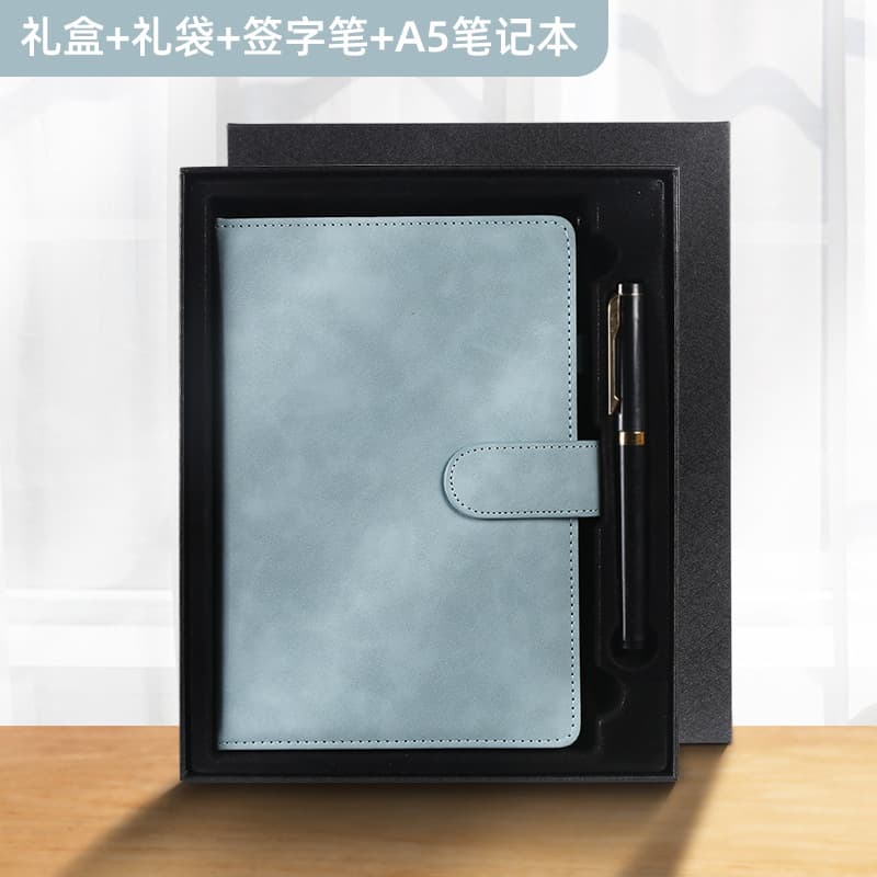 Business Notebook High-End Faux Leather Pen Gift Box Set, Magnetic Closure Notebook with Logo for Corporate Gifts, School Gifts