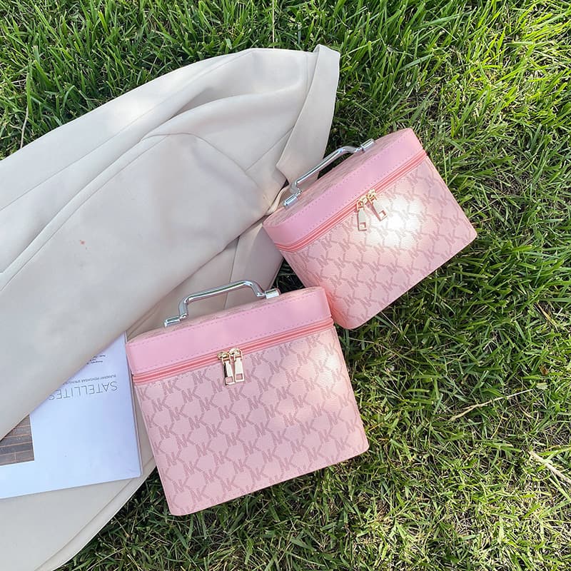 New Makeup Bag High-End Makeup Case Wholesale Letter Handheld Case Home Cosmetics Storage Box Women's Technician Case