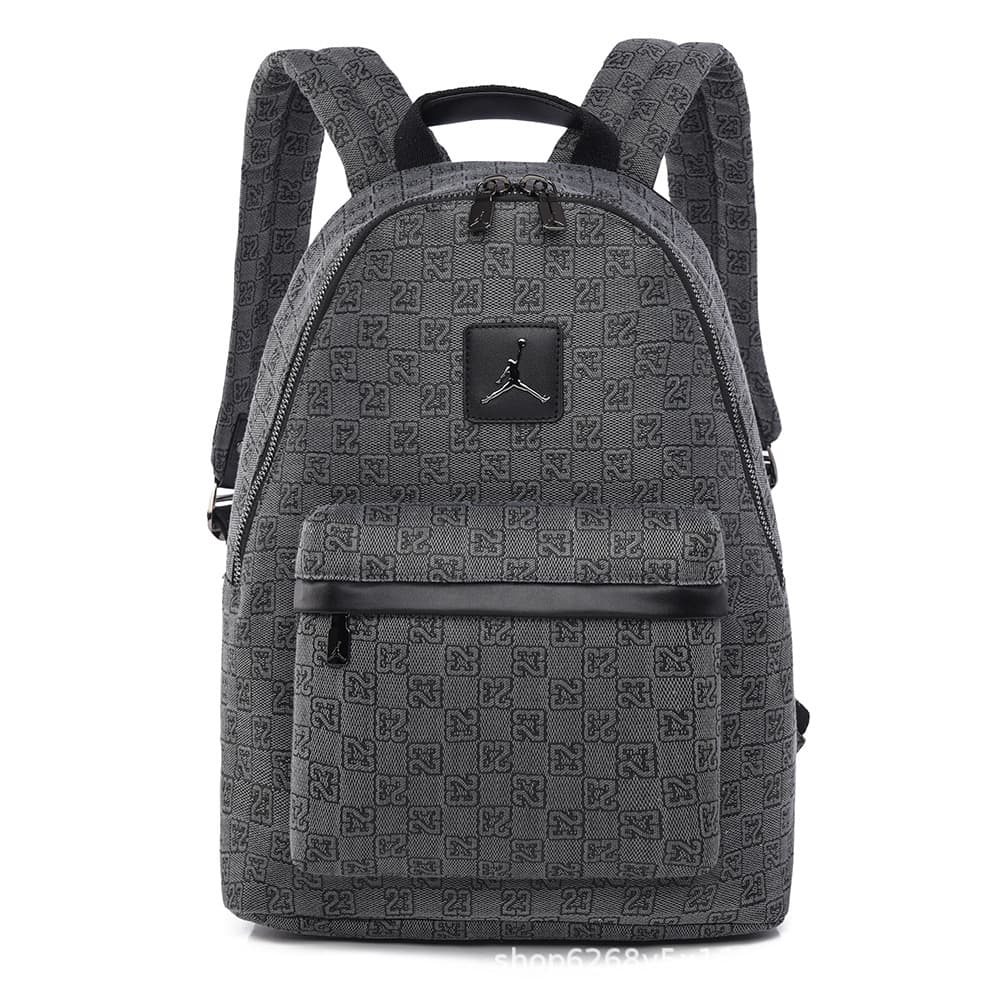 Cross-border trendy brand backpack for women, AJ23 checkerboard casual backpack with spliced contrasting colors, suitable for middle school and college students, unisex
