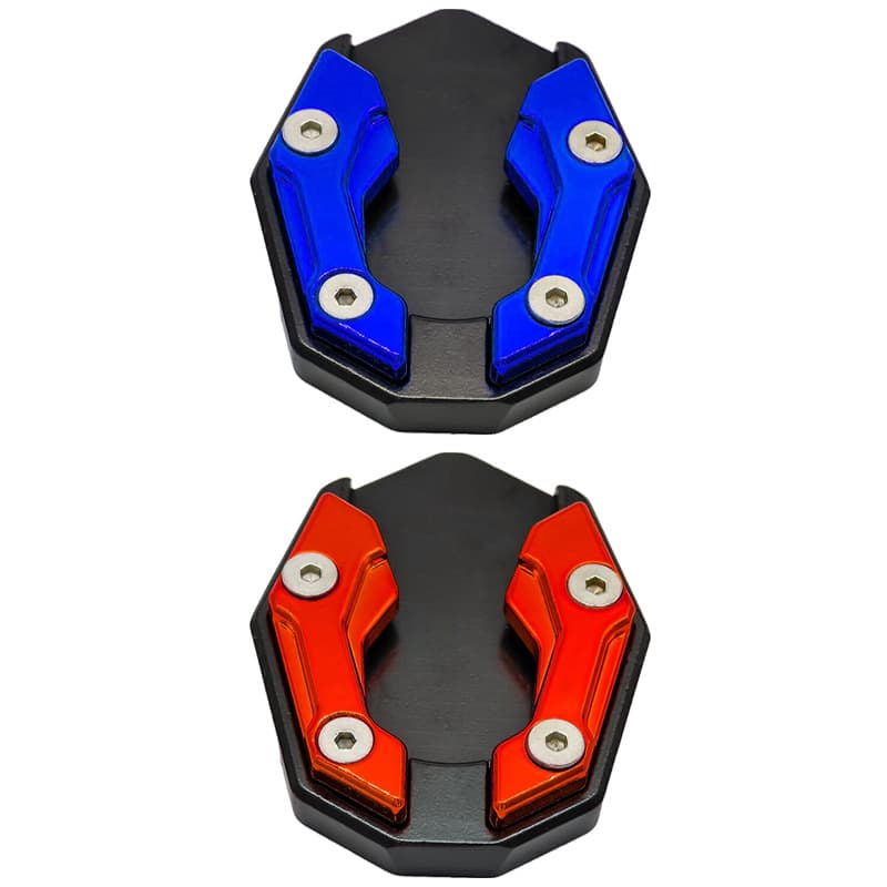 Motorcycle Modified Accessories Large Die-Cast Aluminum NMAX Side Stand Pad Single Support Anti-Slip Seat Durable