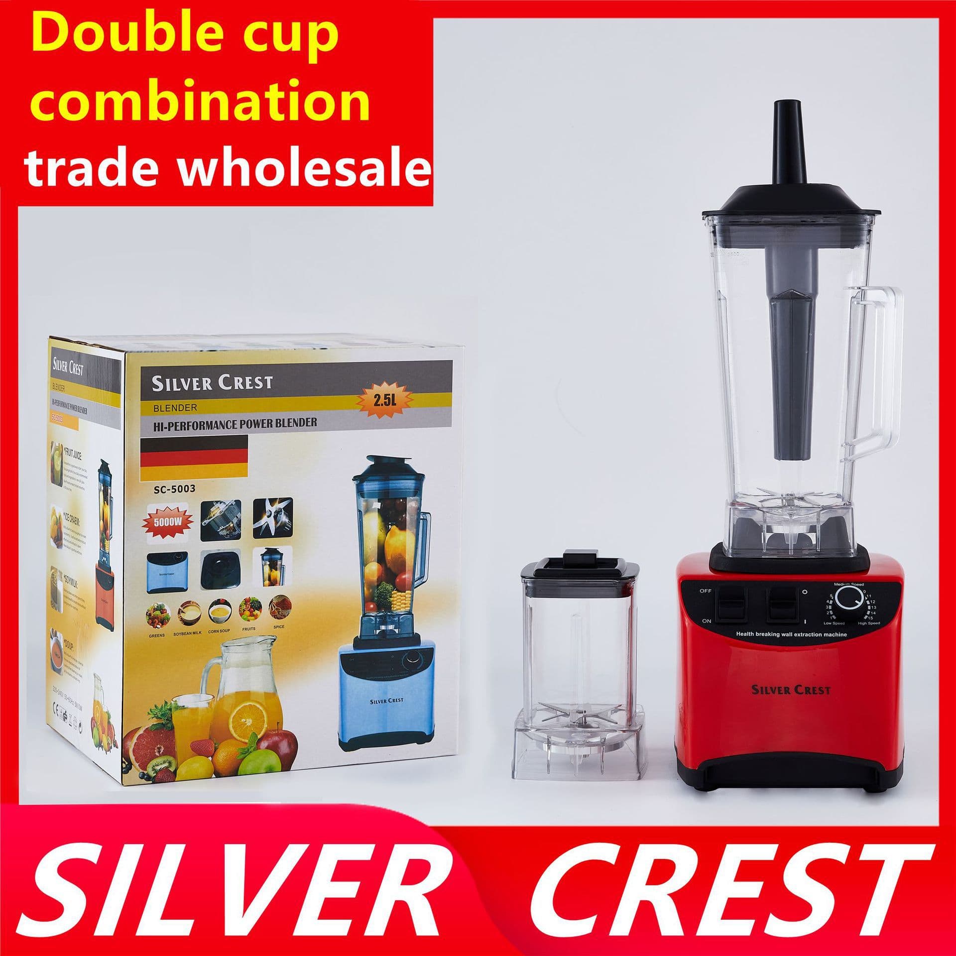 Cross-Border Trade Blender Multifunctional Blender SILVER.CREST BLENDER Dual-Cup Home Food Processor
