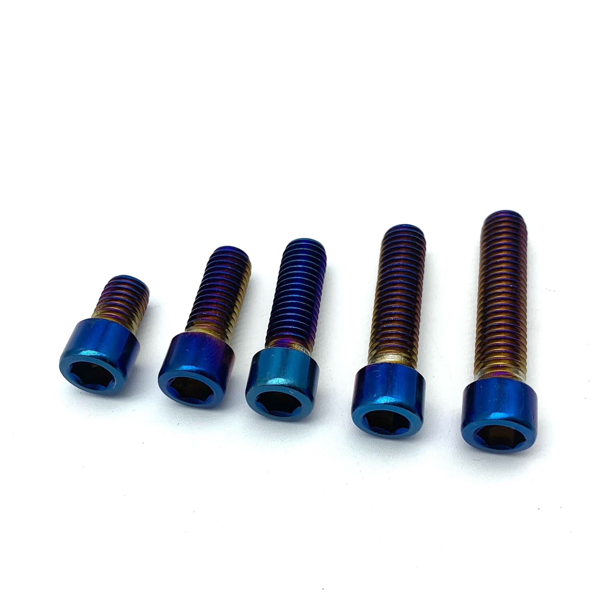 Stainless Steel Vacuum Electroplating Burnt Blue Screws Color Zinc Hexagonal Bolts Hexagonal Screws Auto Parts Motorcycles
