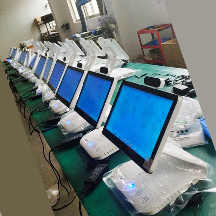 15.6-inch Smart Android All-in-One Machine with Dual-Screen Visitor System, Desktop Face Recognition, and Consultation Terminal