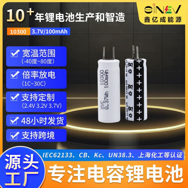 Capacitor Lithium Battery 10280/10300 for Body Fat Scales, Electric Toothbrushes, Water Dispensers, Emergency Lights, Mini Shavers