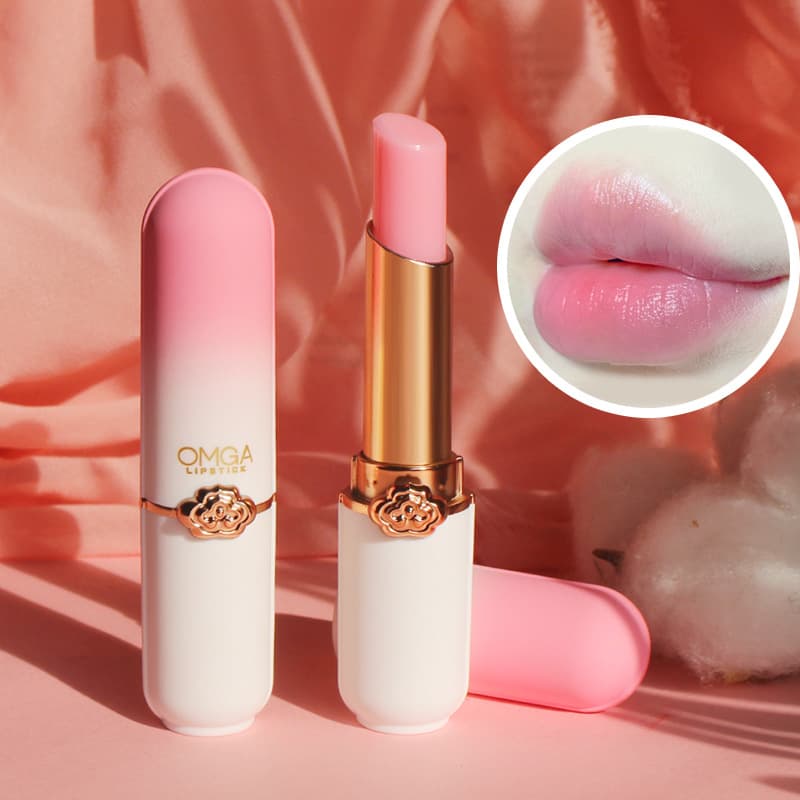 OMGA cross-border color-changing lipstick jelly lipstick moisturizing waterproof moisturizing temperature-changing peach non-stick cup jelly lipstick