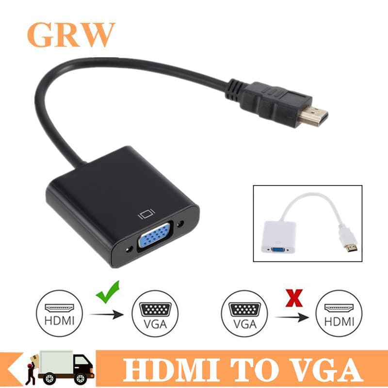 HDMI to VGA Adapter/Cable with Chip HDMI 1080p for Laptop to VGA Monitor