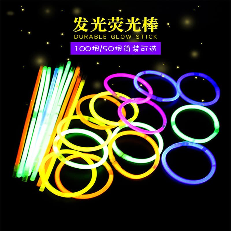 Multicolor Fluorescent Glow Sticks and DIY Glow Bracelets for Kids, Fluorescent Dance, Festivals, and Colorful Dance Attire