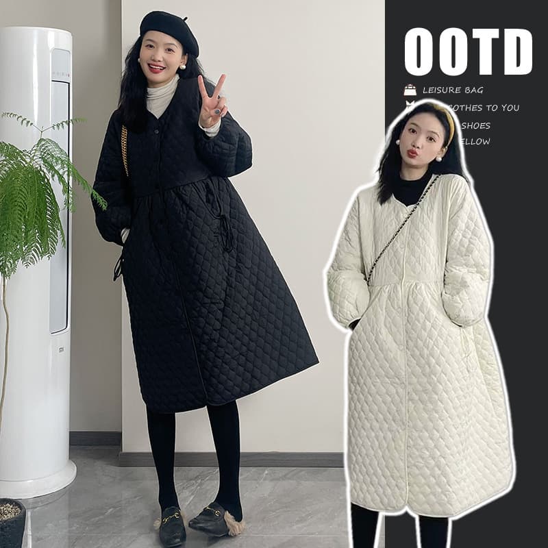 Maternity Wear 2025 Fashion Versatile Loose Winter New Cotton Coat Loose Belly Covering Cotton Jacket Maternity Coat