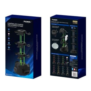 DOBE PS5/Switch Game Controller Charging Storage Rack Display Stand with RGB Colorful Light TY-6801