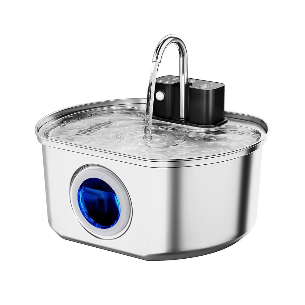Export Model 3.2L Pet Water Fountain Stainless Steel USB Cat Water Fountain Automatic Induction Pet Dog Water Dispenser
