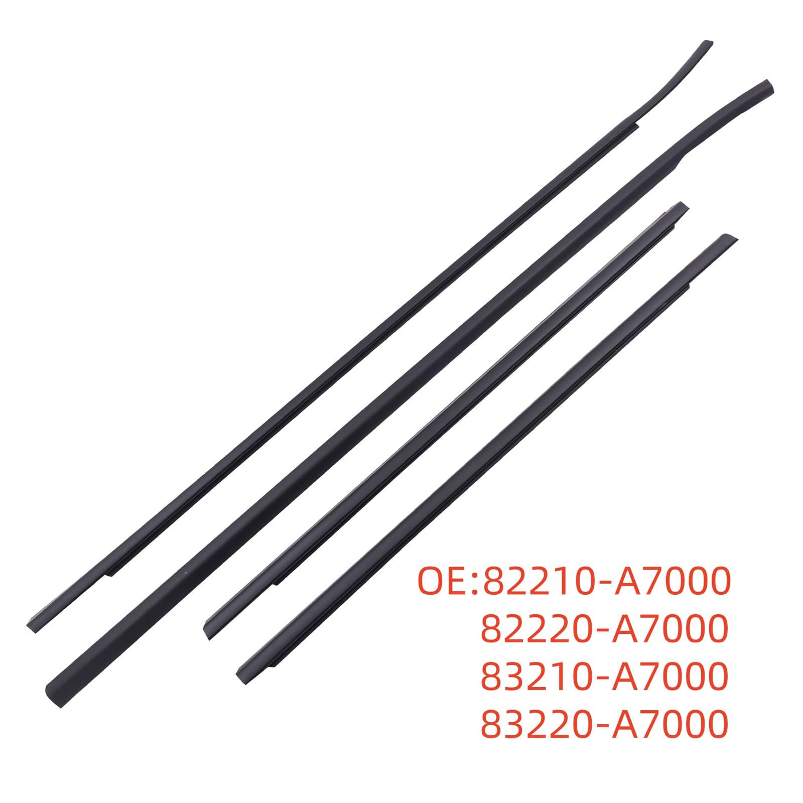 Compatible with KIA CERATO 2014-2018 Car Door Window Outer Weatherstrip Seal 82210-A7000
