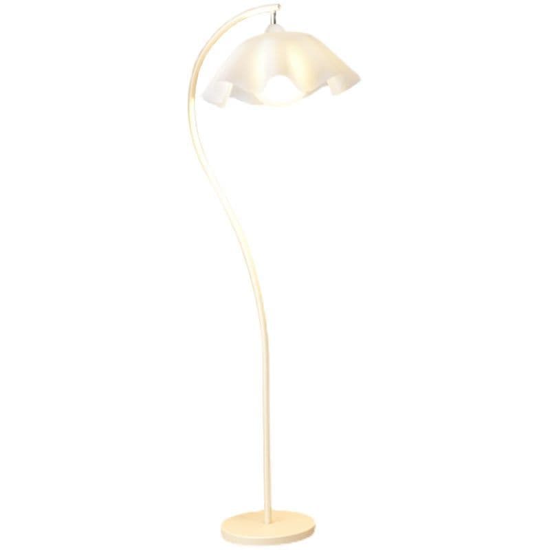 Petal Floor Lamp Vie French Vintage Living Room Bedroom Bedside Atmosphere Lamp Ins Cream Style Vertical Table Lamp