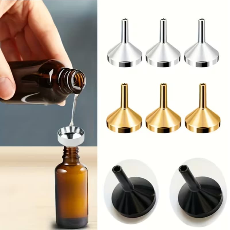 Metal Funnel for Perfume Filling, Essential Oil Pouring Tool, Liquid Dispensing Tool Metal Funnels