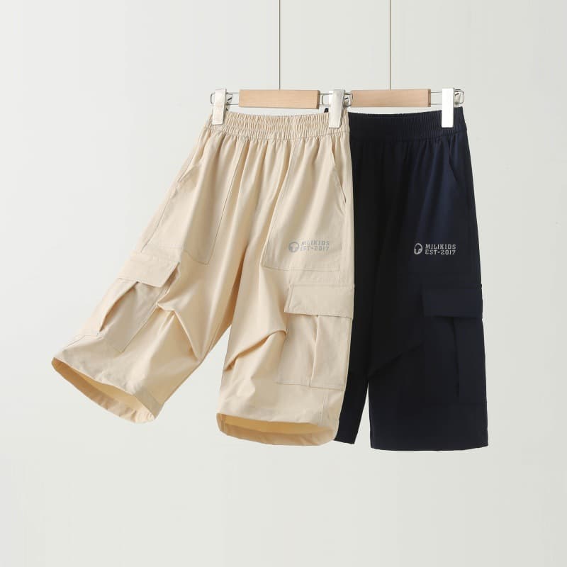 Children's Pants, Cropped Pants for Boys, Summer New Style, Thin 7/8 Pants for Older Kids, Casual Versatile Shorts, Children's Clothing