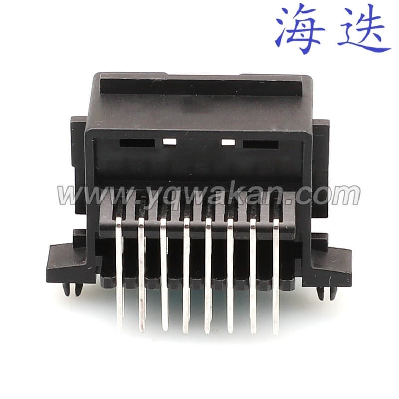 DJ7161Y-0.6-10 Automotive Wire Harness Connector Plug PCB Connector with Terminal Right Angle Pin 966870-1