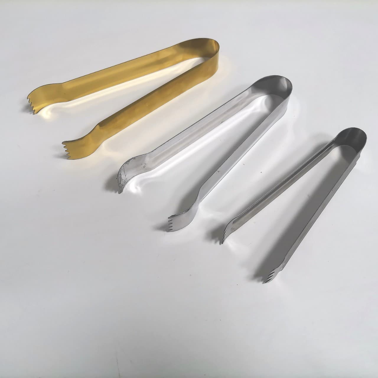 Home Salad Food Tongs, Mini Ice Cube and Rock Sugar Tongs, Bar Ice Tongs, Stainless Steel Food and Fruit Tongs