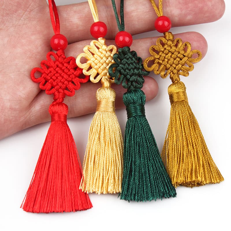 Handwoven Chinese Knot Bookmark USB Flash Drive with Tassel, Chinese Characteristic Small Decoration, Factory Wholesale