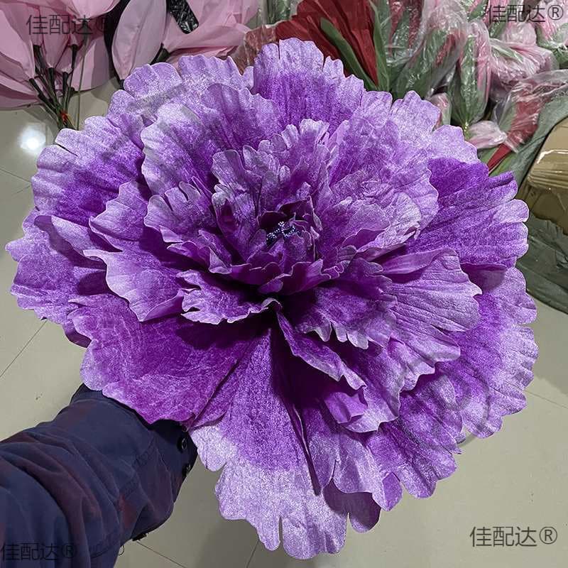 Large flower basket peony rose lily sunflower giant fake flower celebration leaves flower arrangement