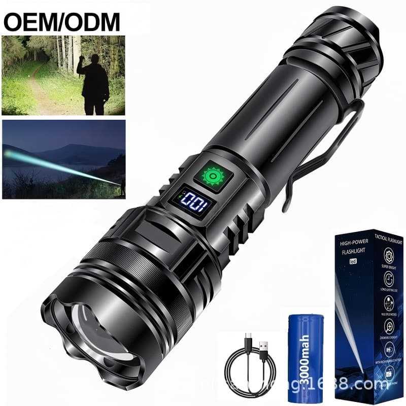 Multifunctional Rechargeable High-Power Long-Lasting Flashlight Emergency Portable Household Outdoor Handheld LED Light