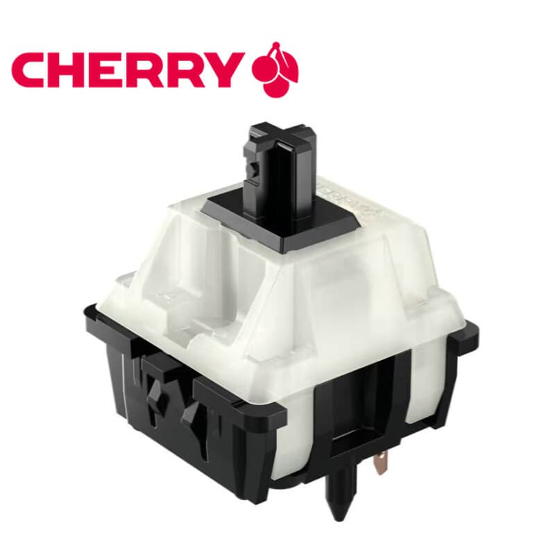 German CHERRY 5-pin Black Clear-Top/Nixie MX1A-61NW Keyswitch