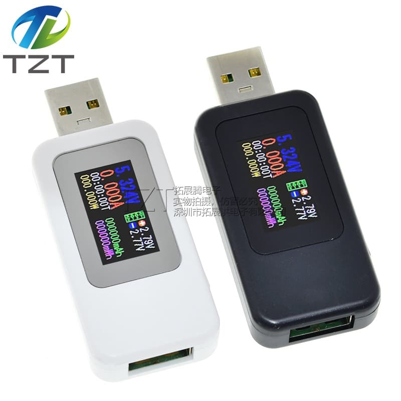 High-Precision USB Phone Charger Voltage and Current Meter, Current Detector, and Power Bank Capacity Tester